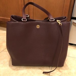 Dagne Dover Large Allyn Tote (Oxblood)